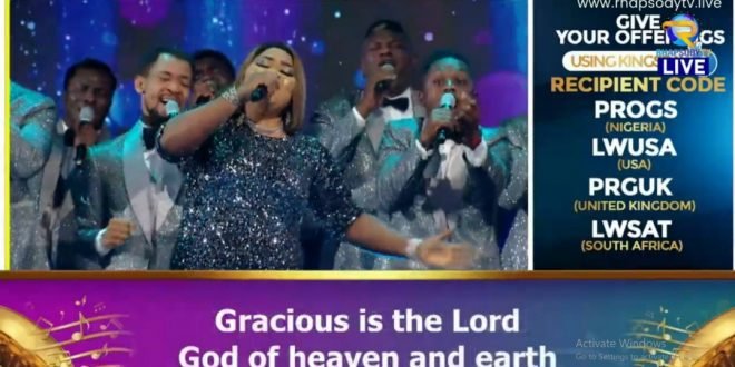 Gracious is the lord by Eniola and Loveworld singers mp3 and lyrics